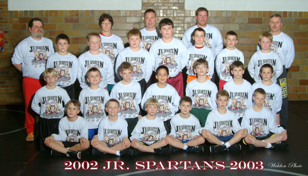 Jr. Spartan Wrestlers 2002-2003